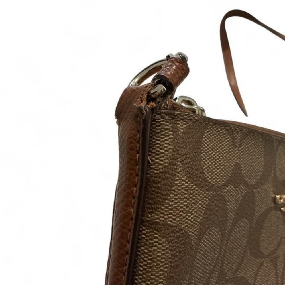 Coach Crossbody Bag Womens Small Brown Good Signature North South File Bag - Picture 8 of 8
